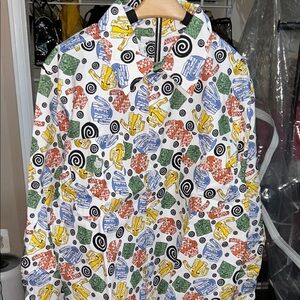 Colorful Patterned Men's Casual Button Down Shirt